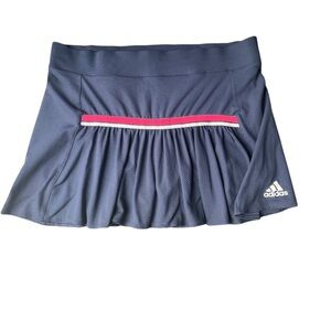 Adidas Women's Navy Skirt with Pink Accent Climate Skirt Size M